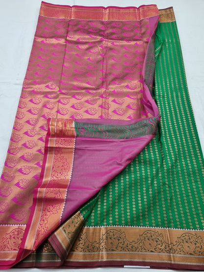Kanchipuram Blended Semi Fancy Silk Saree 209 – Kanchipuram Lakshaya Silks