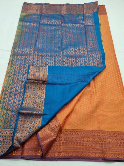 Kanchipuram Blended Semi Fancy Silk Saree 210 – Kanchipuram Lakshaya Silks