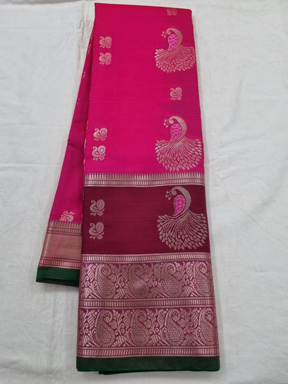 Kanchipuram Blended Semi Fancy Silk Saree 211 – Kanchipuram Lakshaya Silks