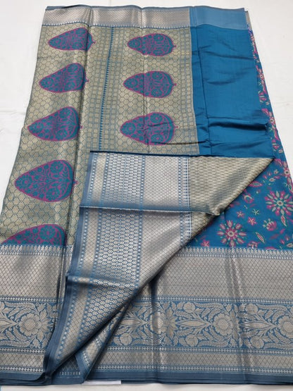 Kanchipuram Blended Semi Fancy Silk Saree 215 – Kanchipuram Lakshaya Silks