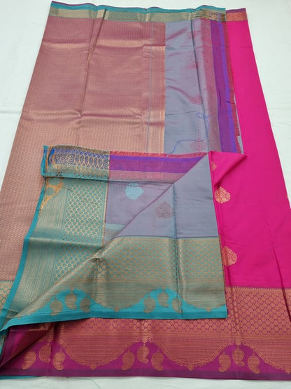 Kanchipuram Blended Semi Fancy Silk Saree 220 – Kanchipuram Lakshaya Silks