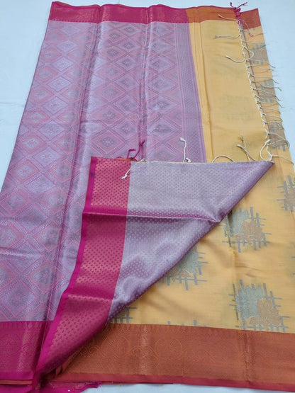 Kanchipuram Blended Semi Fancy Silk Saree 224 – Kanchipuram Lakshaya Silks