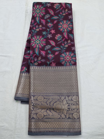 Kanchipuram Blended Semi Fancy Silk Saree 225 – Kanchipuram Lakshaya Silks