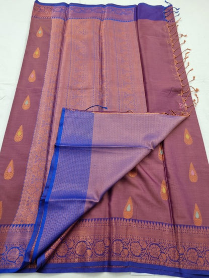 Kanchipuram Blended Semi Fancy Silk Saree 228 – Kanchipuram Lakshaya Silks