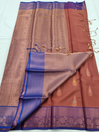 Kanchipuram Blended Semi Fancy Silk Saree 243 – Kanchipuram Lakshaya Silks