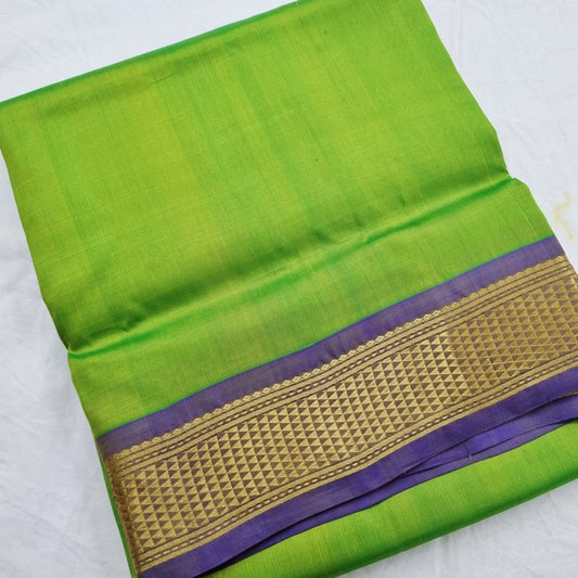 Kanchipuram Traditional 9 Yards Pure Silk Saree 037