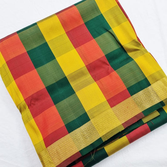 Kanchipuram Traditional 9 Yards Pure Silk Saree 038