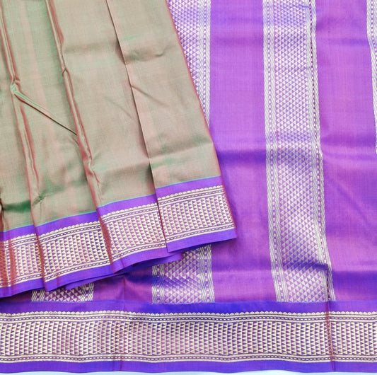 Kanchipuram Traditional 9 Yards Pure Silk Saree 039