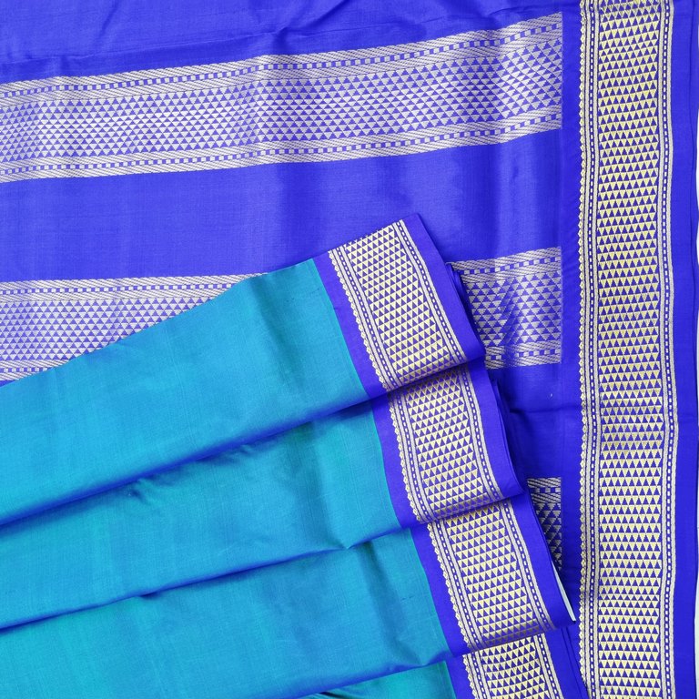 Kanchipuram Traditional 9 Yards Pure Silk Saree 040