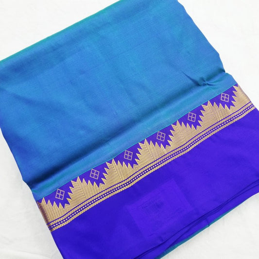 Kanchipuram Traditional 9 Yards Pure Silk Saree 041