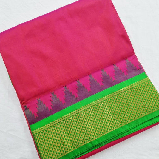 Kanchipuram Traditional 9 Yards Koorvai Pure Silk Saree 012