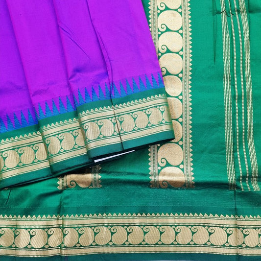 Kanchipuram Traditional 9 Yards KoorvaiPure Silk Saree 013