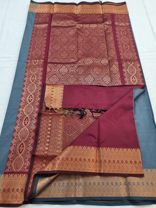 Kanchipuram Blended Semi Fancy Silk Saree 253
