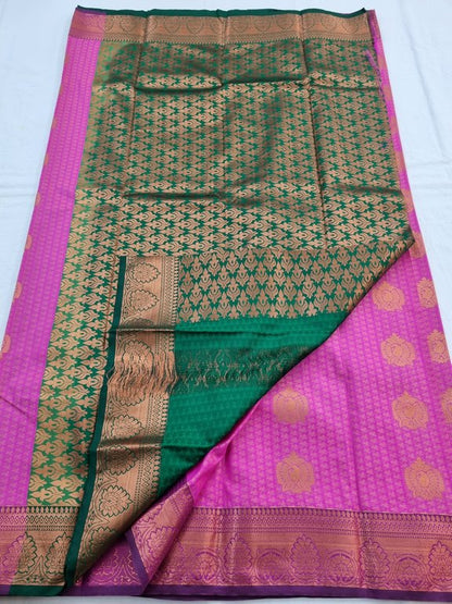Kanchipuram Blended Semi Fancy Silk Saree 256 – Kanchipuram Lakshaya Silks