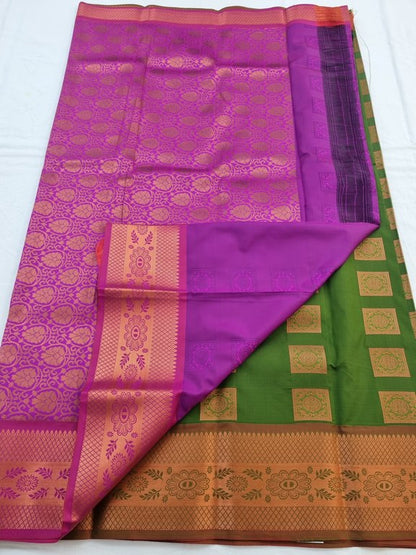Kanchipuram Blended Semi Fancy Silk Saree 259 – Kanchipuram Lakshaya Silks