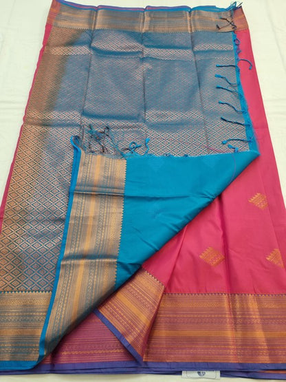 Kanchipuram Blended Semi Fancy Silk Saree 264 – Kanchipuram Lakshaya Silks