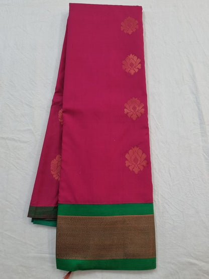 Kanchipuram Blended Semi Fancy Silk Saree 266 – Kanchipuram Lakshaya Silks