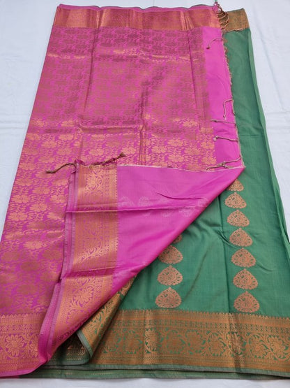Kanchipuram Blended Semi Fancy Silk Saree 267 – Kanchipuram Lakshaya Silks
