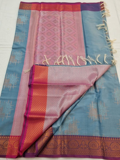 Kanchipuram Blended Semi Fancy Silk Saree 268 – Kanchipuram Lakshaya Silks