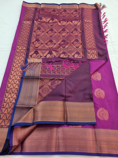 Kanchipuram Blended Semi Fancy Silk Saree 272 – Kanchipuram Lakshaya Silks
