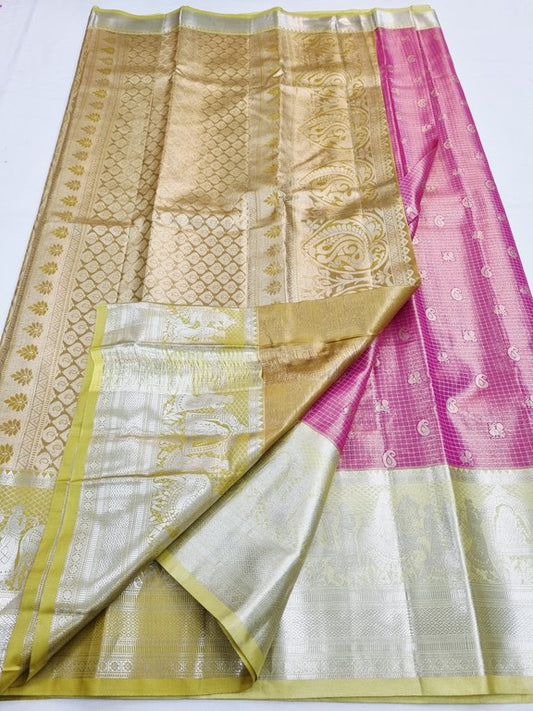 Kanchipuram Blended Tissue Silk Sarees 214