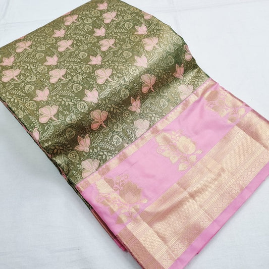 Kanchipuram Blended Tissue Silk Sarees 217