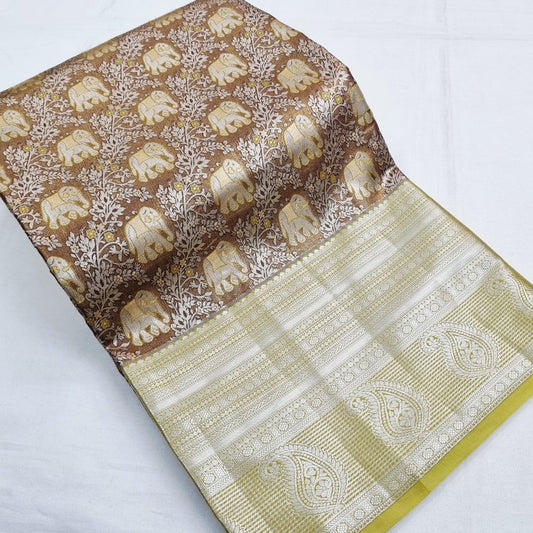 Kanchipuram Blended Tissue Silk Sarees 219
