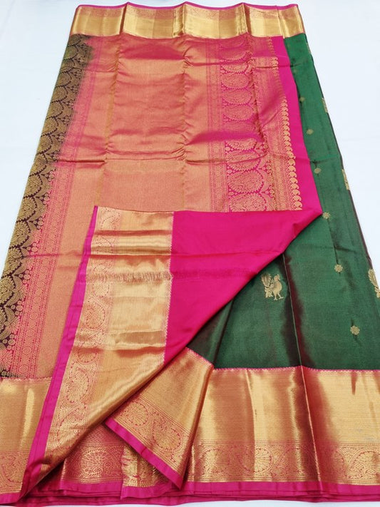 Kanchipuram Blended Fancy Silk Sarees 002
