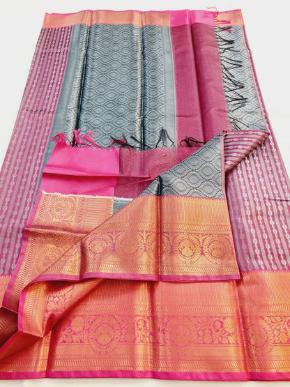 Kanchipuram Blended Semi Fancy Silk Saree 290 – Kanchipuram Lakshaya Silks