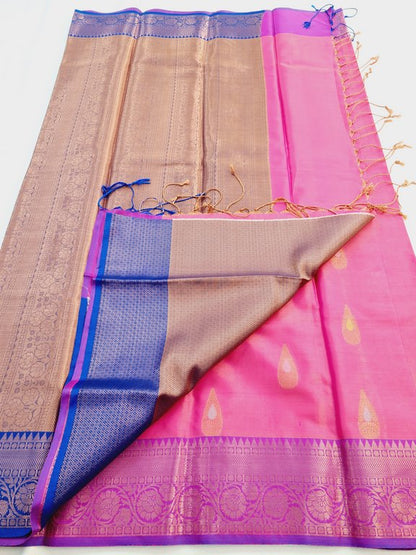 Kanchipuram Blended Semi Fancy Silk Saree 296 – Kanchipuram Lakshaya Silks