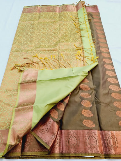 Kanchipuram Blended Semi Fancy Silk Saree 297 – Kanchipuram Lakshaya Silks