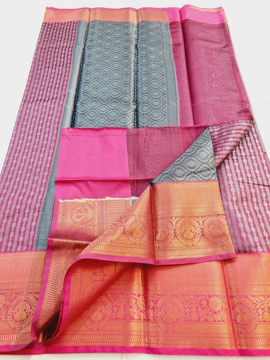 Kanchipuram Blended Semi Fancy Silk Saree 298
