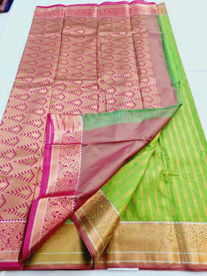 Kanchipuram Blended Semi Fancy Silk Saree 307 – Kanchipuram Lakshaya Silks