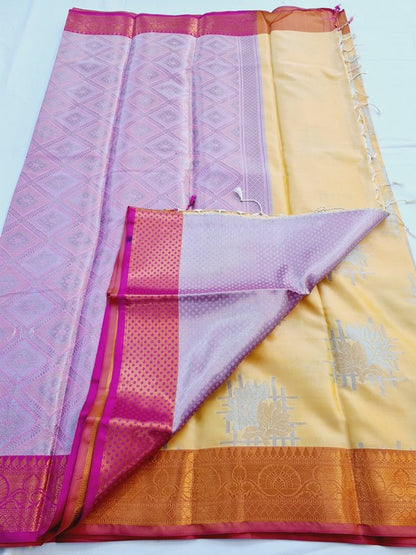 Kanchipuram Blended Semi Fancy Silk Saree 310 – Kanchipuram Lakshaya Silks