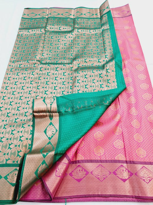 Kanchipuram Blended Semi Fancy Silk Saree 311