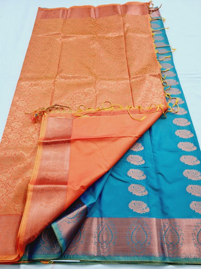 Kanchipuram Blended Semi Fancy Silk Saree 312 – Kanchipuram Lakshaya Silks