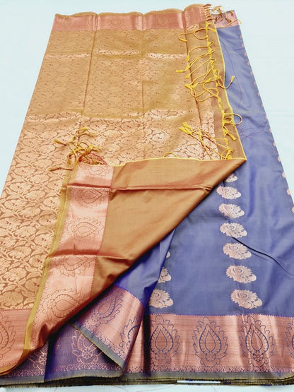 Kanchipuram Blended Semi Fancy Silk Saree 317 – Kanchipuram Lakshaya Silks