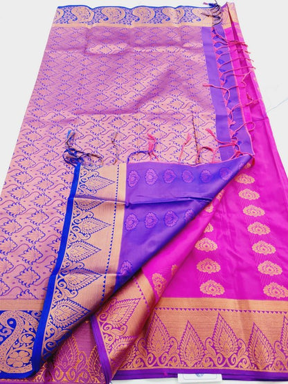 Kanchipuram Blended Semi Fancy Silk Saree 318 – Kanchipuram Lakshaya Silks