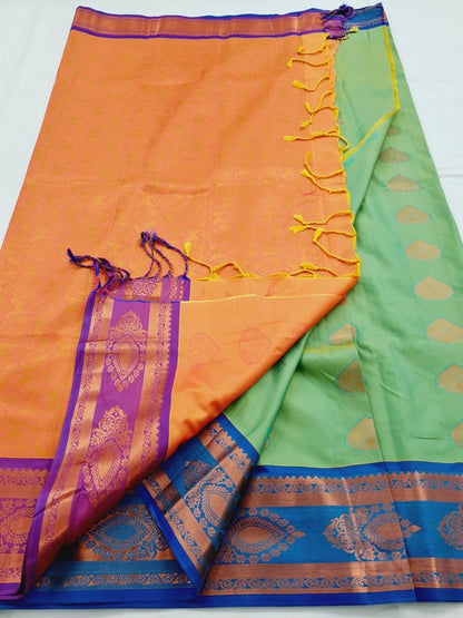 Kanchipuram Blended Semi Fancy Silk Saree 319 – Kanchipuram Lakshaya Silks