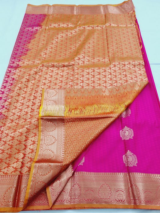 Kanchipuram Blended Semi Fancy Silk Saree 323