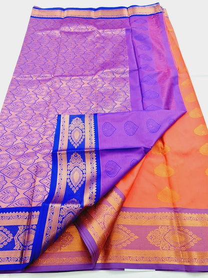 Kanchipuram Blended Semi Fancy Silk Saree 325 – Kanchipuram Lakshaya Silks