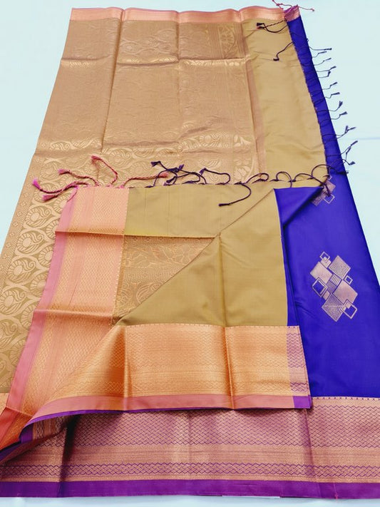 Kanchipuram Blended Semi Fancy Silk Saree 327