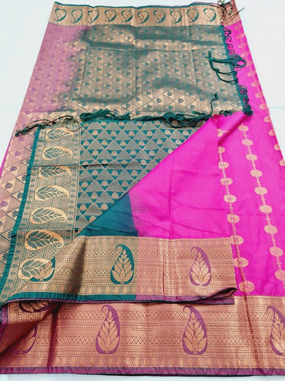 Kanchipuram Blended Semi Fancy Silk Saree 328 – Kanchipuram Lakshaya Silks