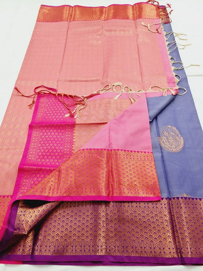 Kanchipuram Blended Semi Fancy Silk Saree 332 – Kanchipuram Lakshaya Silks