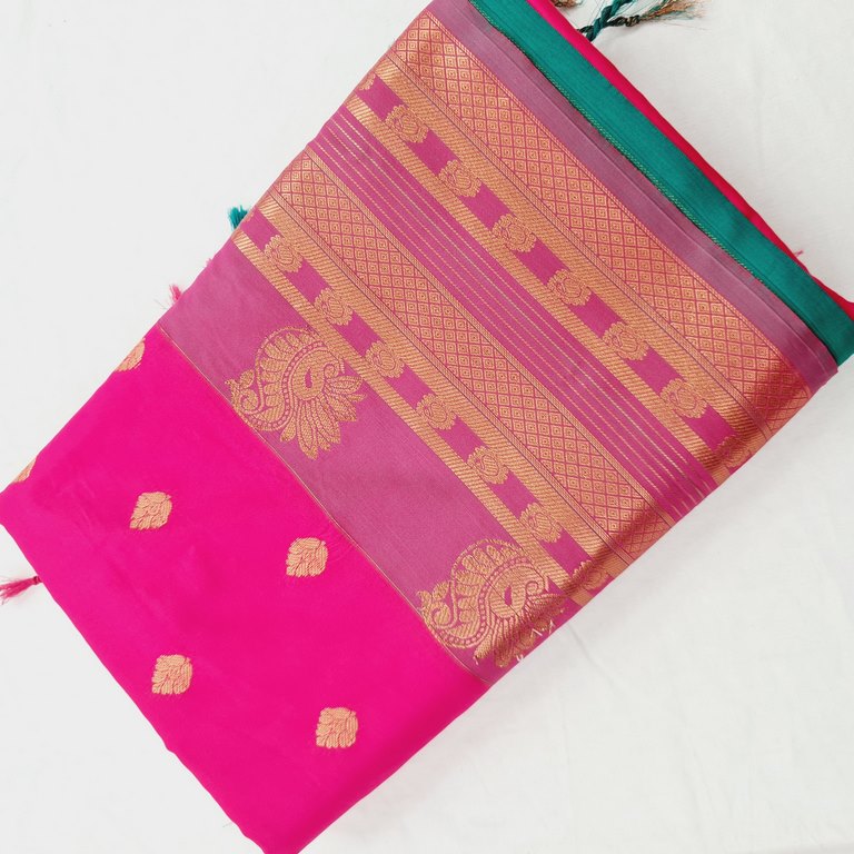 Kanchipuram Blended Semi Fancy Silk Saree 333