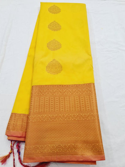Kanchipuram Blended Semi Fancy Silk Saree 336 – Kanchipuram Lakshaya Silks