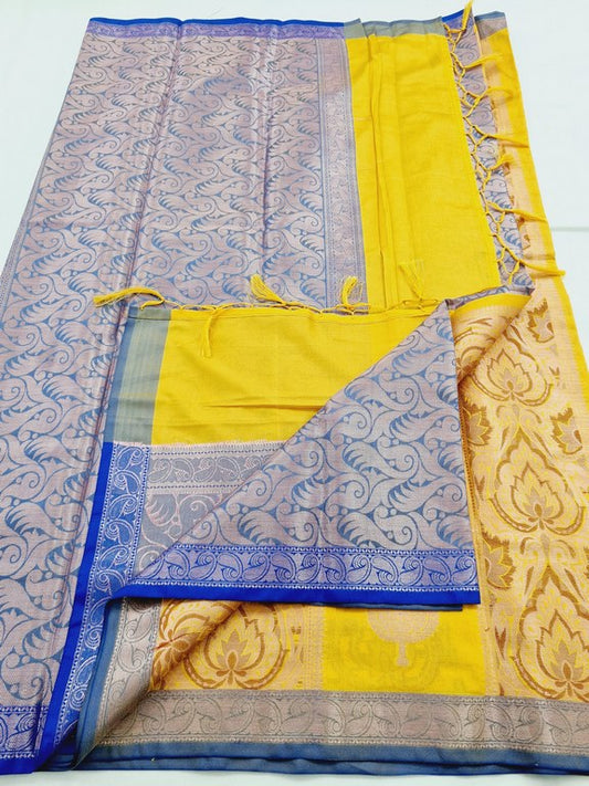 Kanchipuram Blended Semi Fancy Silk Saree 338