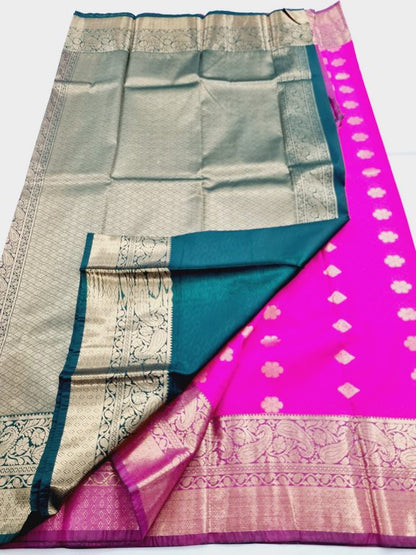 Kanchipuram Blended Semi Fancy Silk Saree 339 – Kanchipuram Lakshaya Silks