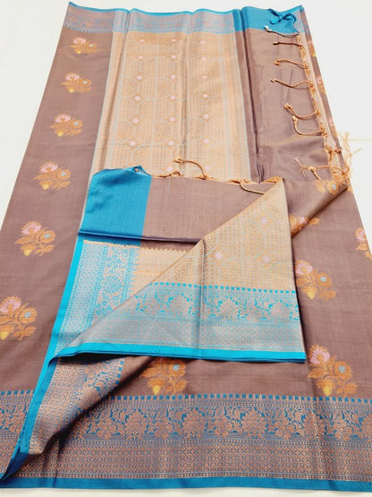 Kanchipuram Blended Semi Fancy Silk Saree 348 – Kanchipuram Lakshaya Silks