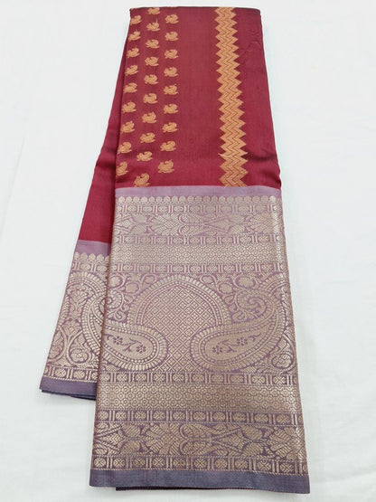 Kanchipuram Blended Semi Fancy Silk Saree 353 – Kanchipuram Lakshaya Silks